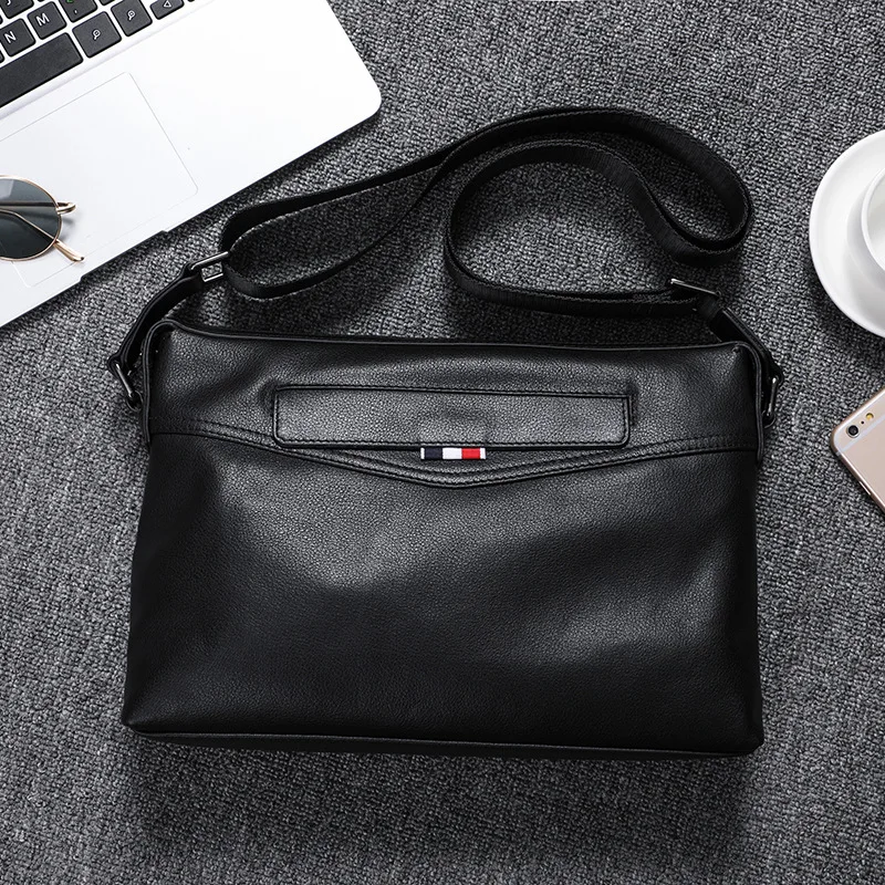 

High-Quality Leather Men's Bag Europe And The United States New Large-Capacity Business Fashion Shoulder Bag Messenger Bag