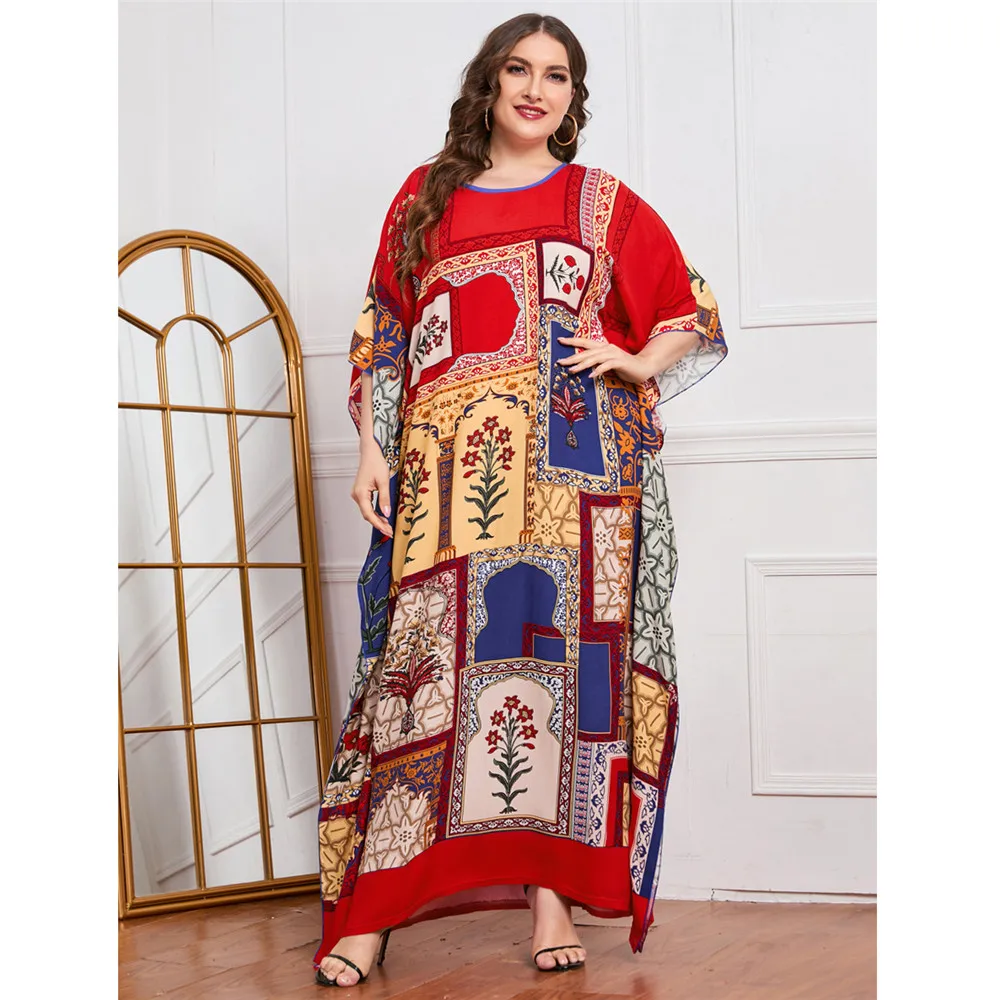 

Eid Mubarak Ramadan Abaya Women Muslim Loose Maxi Dress Dubai Turkey Kaftan Moroccan Caftan African Dashiki Arab Robe Tunic Gown