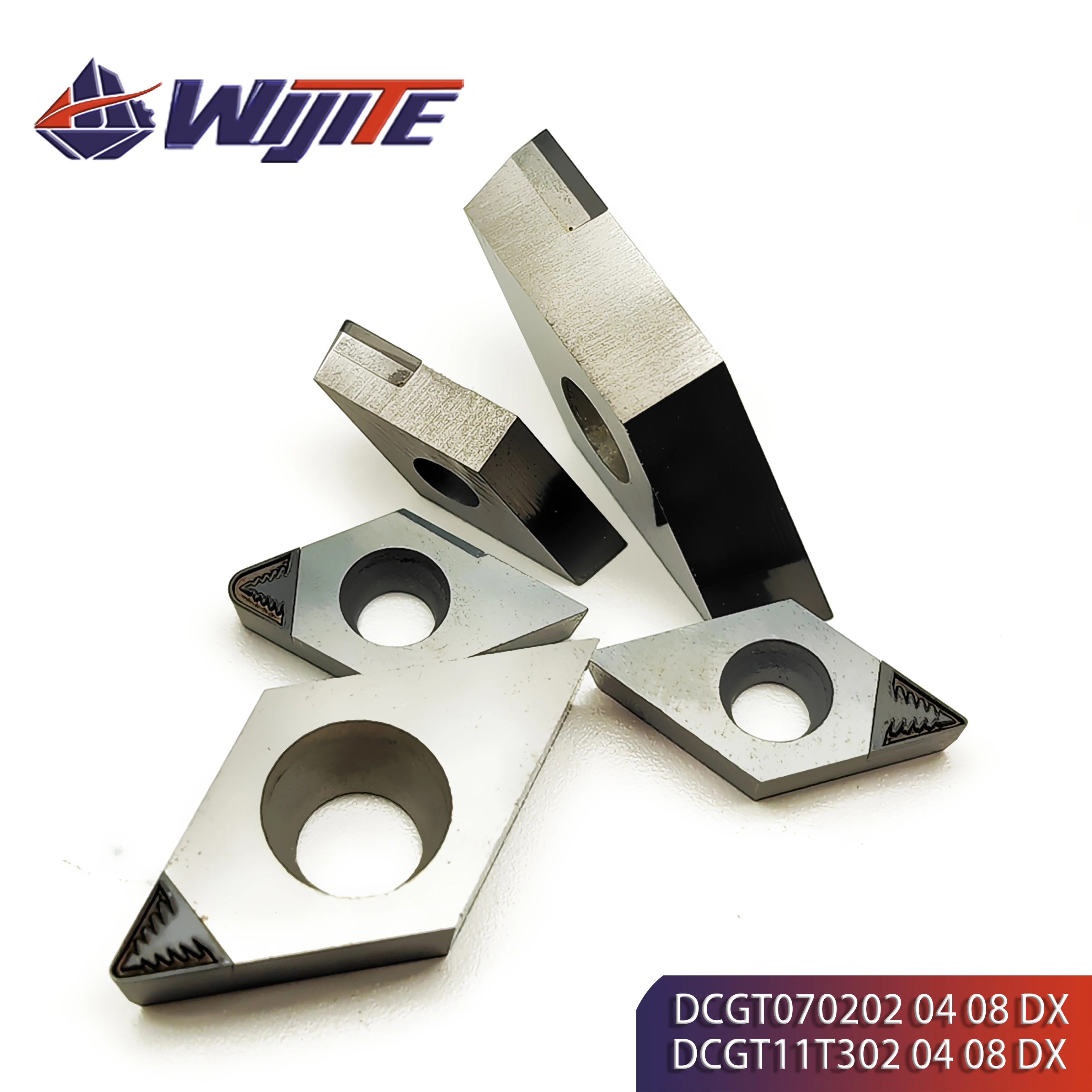 

PCD insert DCGT070202 04 08 DCGT11T302 04 08 DX Chip breaking copper aluminum magnesium fibre glass plastic DCGT Turning tool