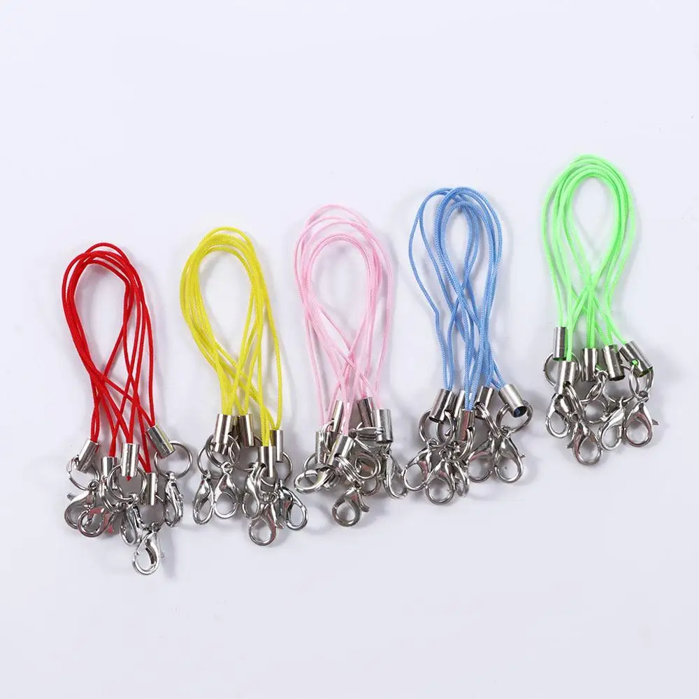 

Anti-Lost Handmade Materials Lobster Clasp Key Ring Key Chain Mobile Phone Strap Hang Rope Mobile Phone Jewelry Making