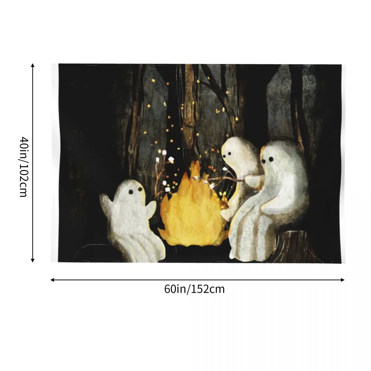 Зефир и истории призраков гобелен на стене аксессуары для домашнего декора