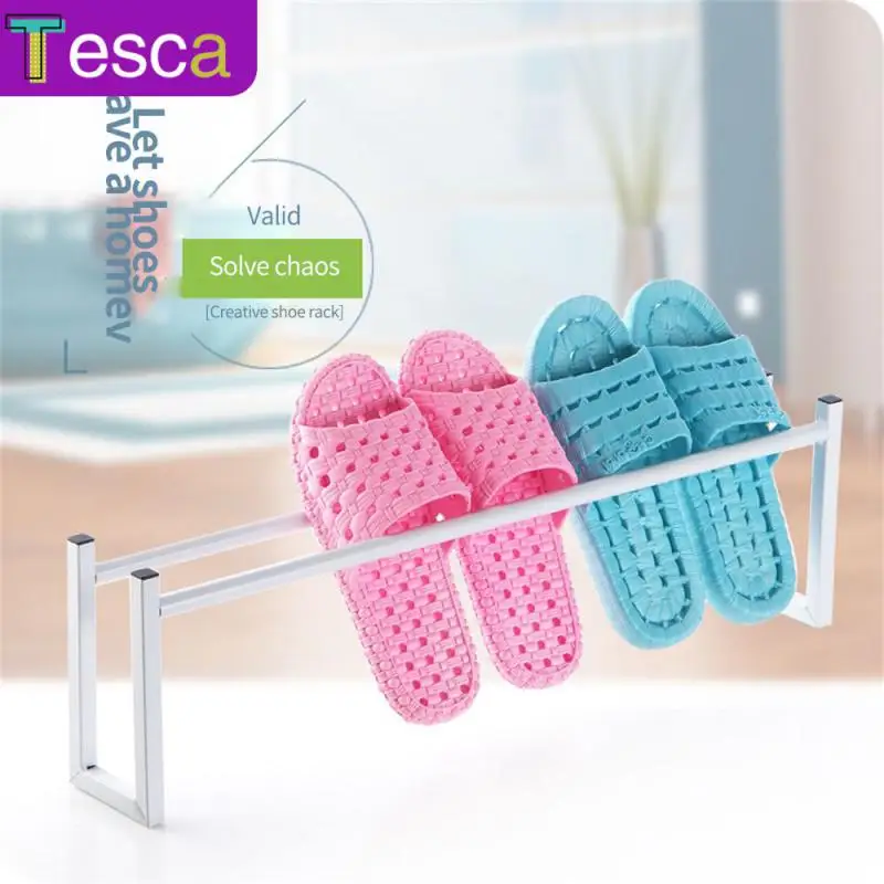 

Organization Storage Slipper Rack Single-layer Dormitory Floor Shelf Toilet New Shoe Rack Storage Artifact Shelf Portable 2023