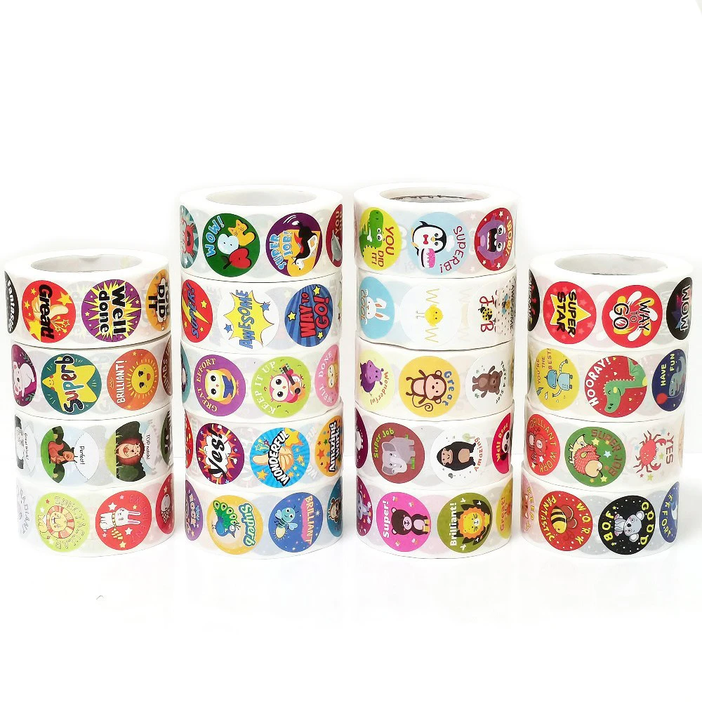 

100-500 шт., детские наклейки в виде животных