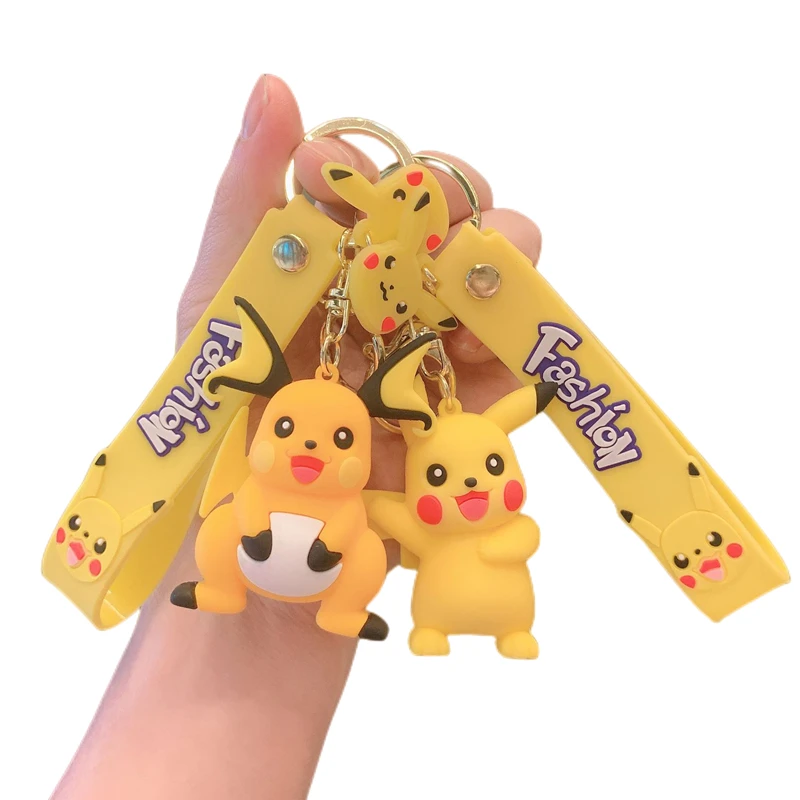 

Anime Pokemon Kawaii Pikachu Doll Key Couple Cartoon Key Pendant Schoolbag Decoration Pendant Creative Accessories Surprise Gift