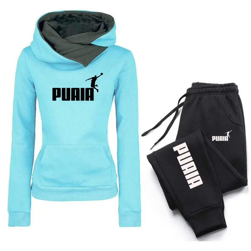 

Женский спортивный костюм, комплект из двух предметов, зимние теплые толстовки + штаны, пуловеры, свитшоты, женская одежда для бега, женский спортивный костюм, наряды