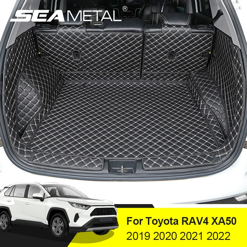 

Новый коврик XPE для заднего багажника автомобиля, коврик для ног для Toyota RAV4 XA50, водонепроницаемые защитные накладки, подкладка для груза, ков...