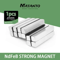 12510pcs 60x10x10mm thick sheet powerful strong magnetic magnets with 3m tape 601010 block permanent ndfeb magnet 60x10x10
