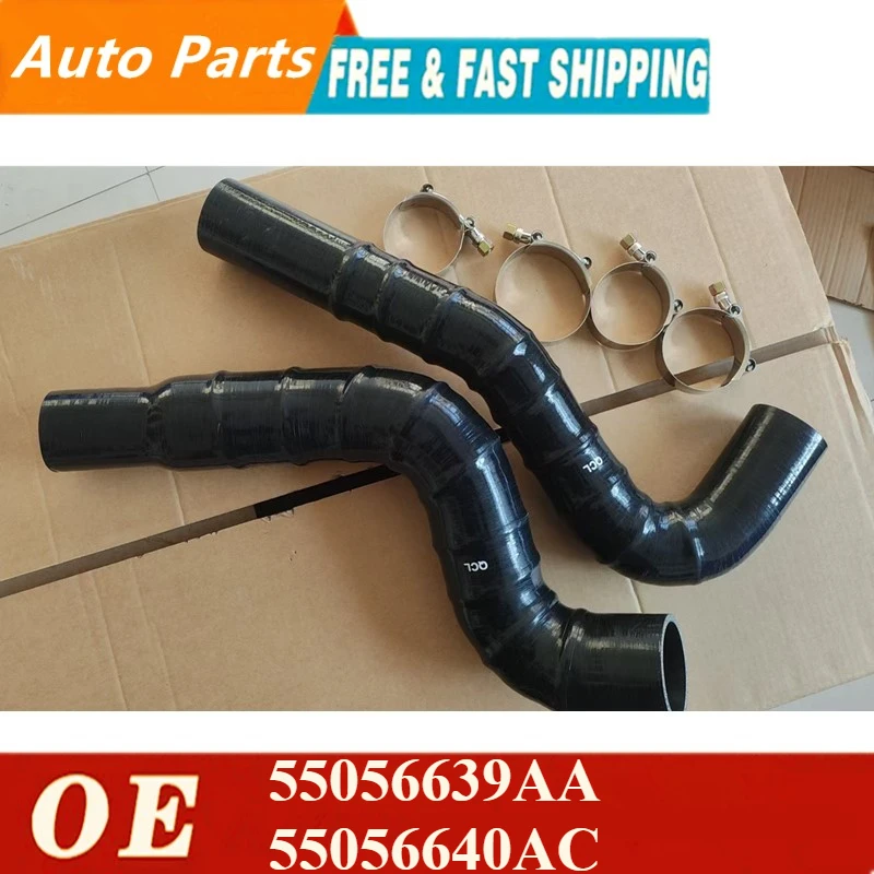 Комплект силиконовых впускных и выпускных шлангов интеркулера для Jeep Wrangler JK 2.8CRD