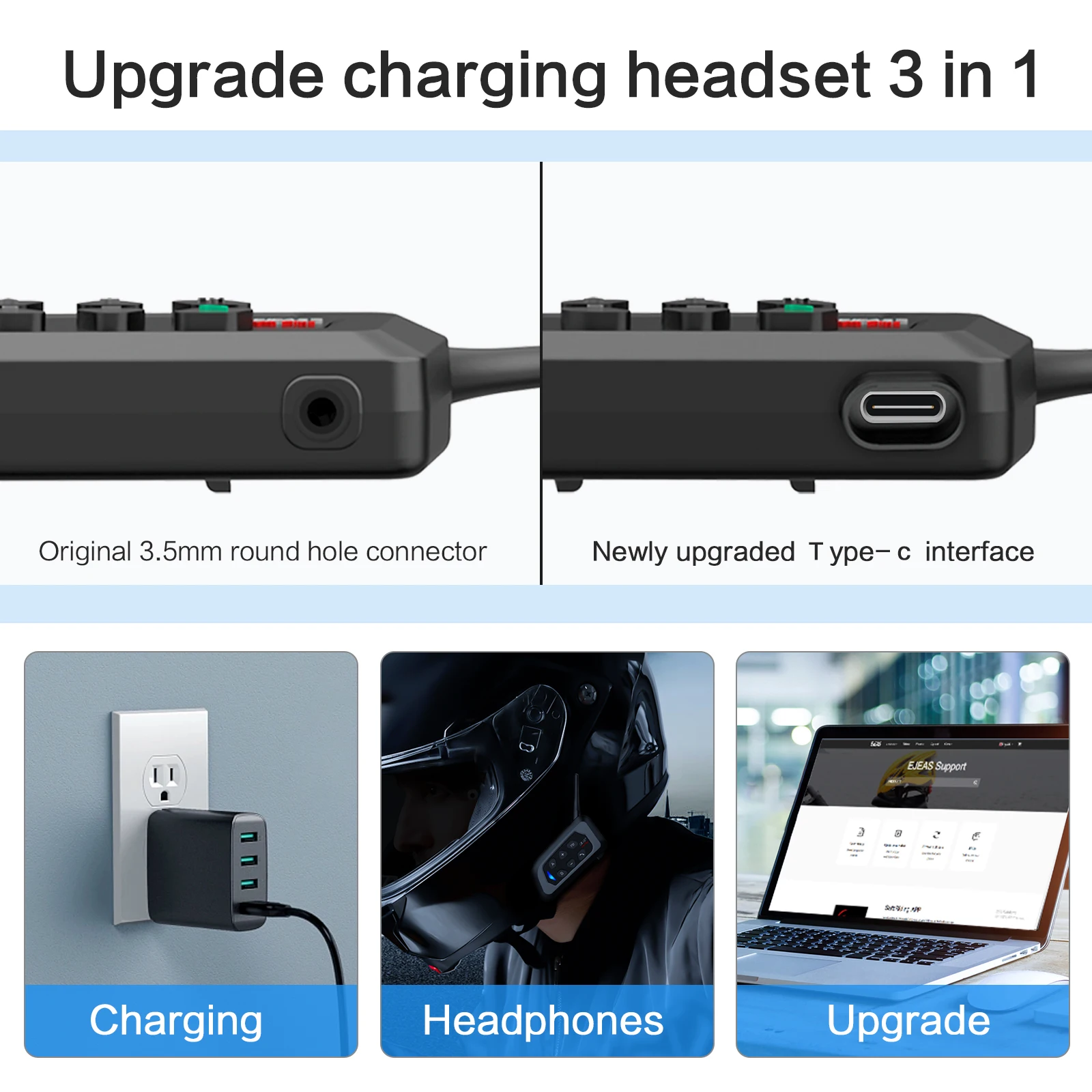 4 шт. EJEAS V4 PLUS мотоциклетный шлем домофон гонщики Bluetooth-гарнитура полнодуплексный