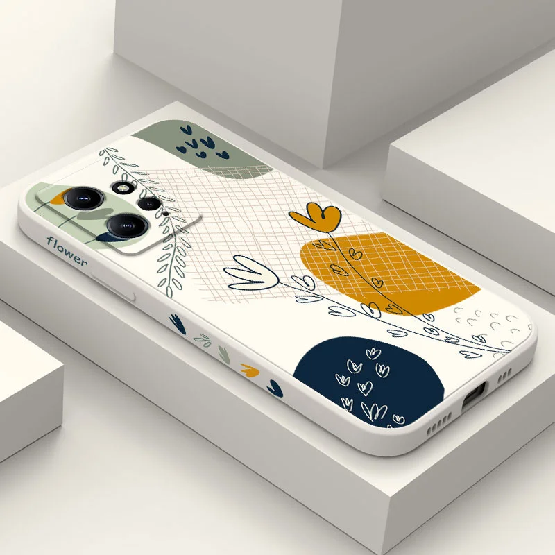 

Color Block Chart Phone Case For Xiaomi Redmi Note 12 11 11S 10 10T 10S 9 9S 8 7 Pro Plus 4G 5G Liquid Silicone Cover