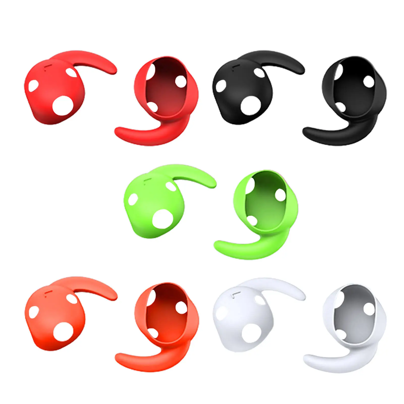 

5 Pairs Silicone Ear Cover Hooks Anti-slip Earmuffs for Beat Studio Buds Dust-Proof Sports Headphones Earphone Earbuds Earcaps