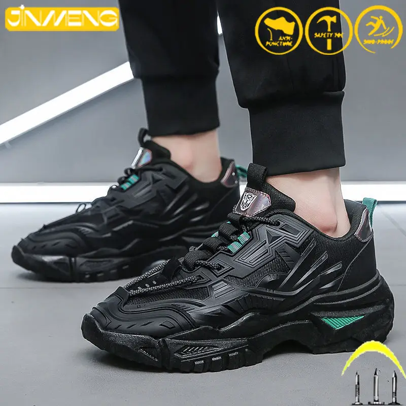 

New Outdoor Running Mountaineering Sneakers Anti-Drop Anti-Puncture Work Safety Zapatos Men's Women's Protection