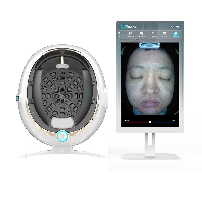 

MAX AI Smart 3D Skin Detector 8 Spectrum Digital Analyzer Face Analysis Machine Facial Scanner visia Moji