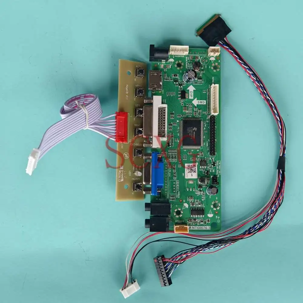 

DIY Kit For LP140WH8-TLA1 LED LCD Matrix Controller Board LVDS 40 Pins 60Hz 1366*768 14" Laptops DVI VGA HDMI-Compatible