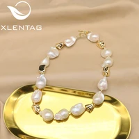 xlentag white rectangular natural freshwater baroque pearls fashion luxury choker necklace bride wedding gifts handmade gn0437b