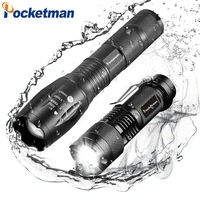 flashlights set q5 led flashlight t6 led flashlight tactical flashlight zoomable torch waterproof torch for camping hiking