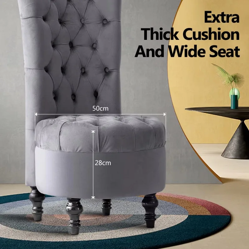 Deluxe Suite Современный бархатный стул с высокой спинкой трансформируемый