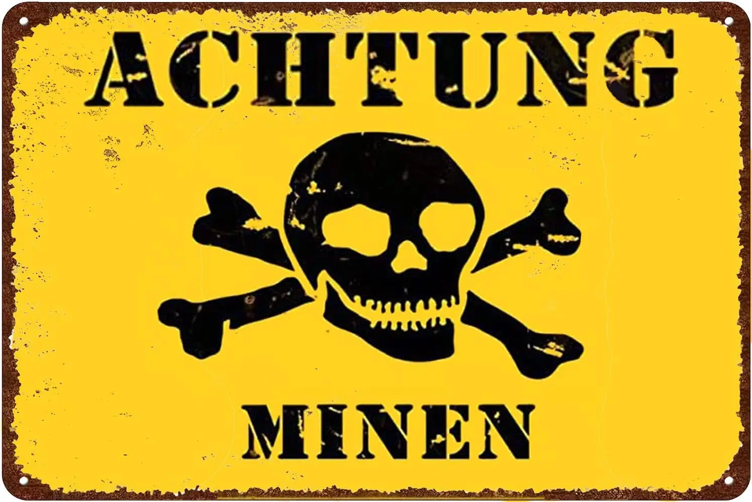 Металлическая жестяная вывеска в стиле ретро настенный декор плакат - Soundung Minen