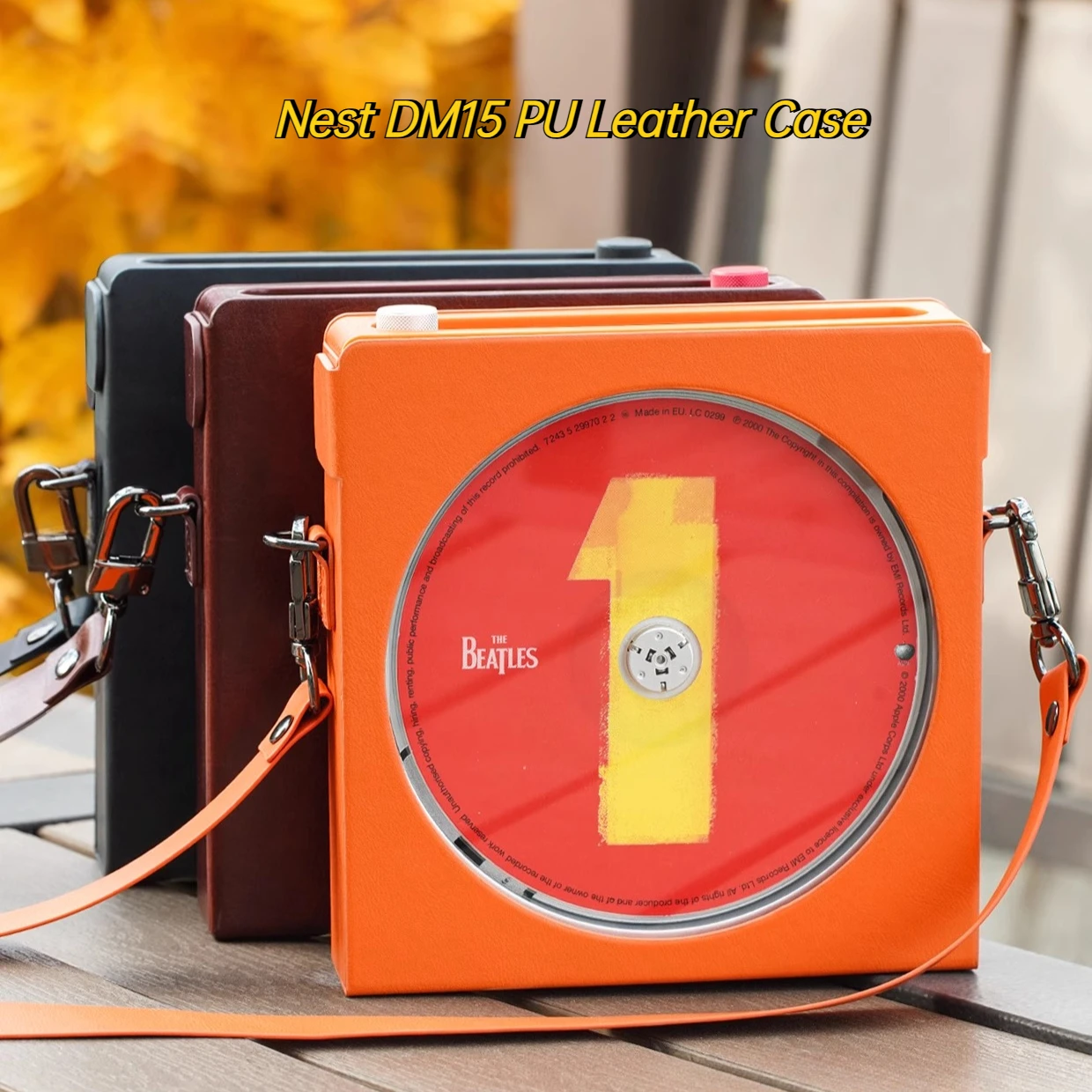 Фото Чехол из искусственной кожи FiiO Nest DM15, противоскользящий и износостойкий, персонализированный стиль, проигрыватель компакт-дисков, нежный комплексный защитный чехол №1