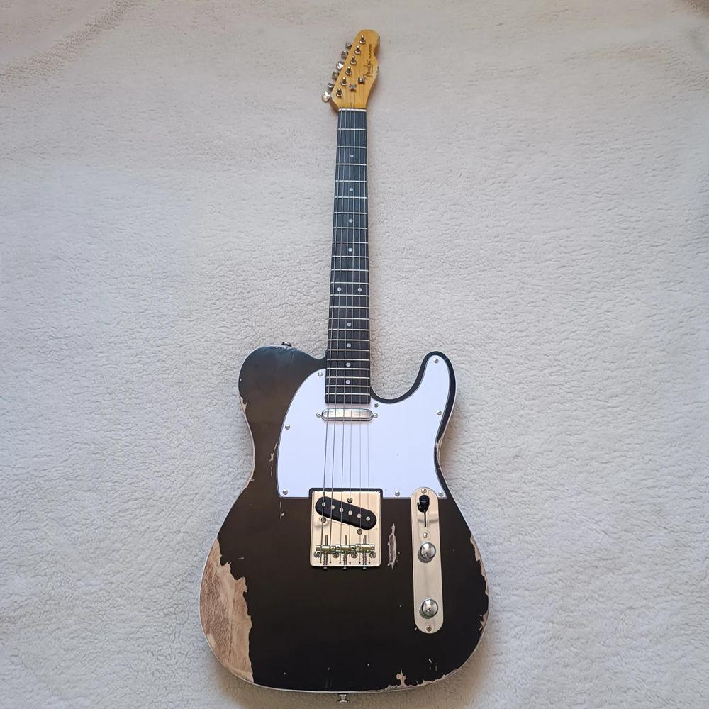 

Black TL electric guitar, OEM, maple neck, handmade heritage guitar