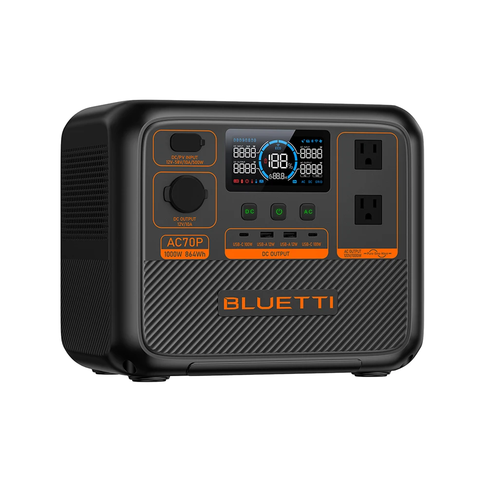 Bluetti AC70P Портативный домашний резервный энергетический бытовой ионный