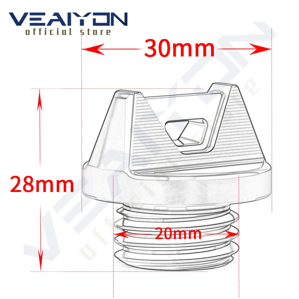 Для kawasaki ZX ZX4R ZX-4R R ZX-4RR 2024 аксессуары для мотоциклов алюминий с ЧПУ M20 * 2 5 крышка