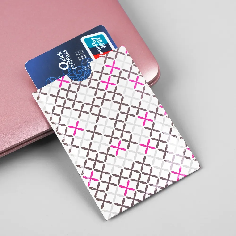 Unisex Aluminum Foil RFID Bank Card Case Anti-degaussing Card Holder Protection Shielding Bag NFC Anti-Theft Card Holder