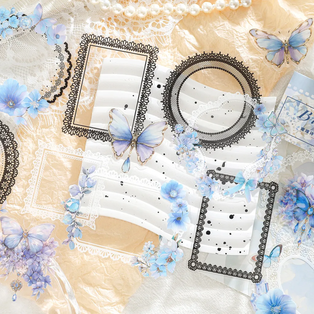 15 шт./упаковка кружевная наклейка-рамка