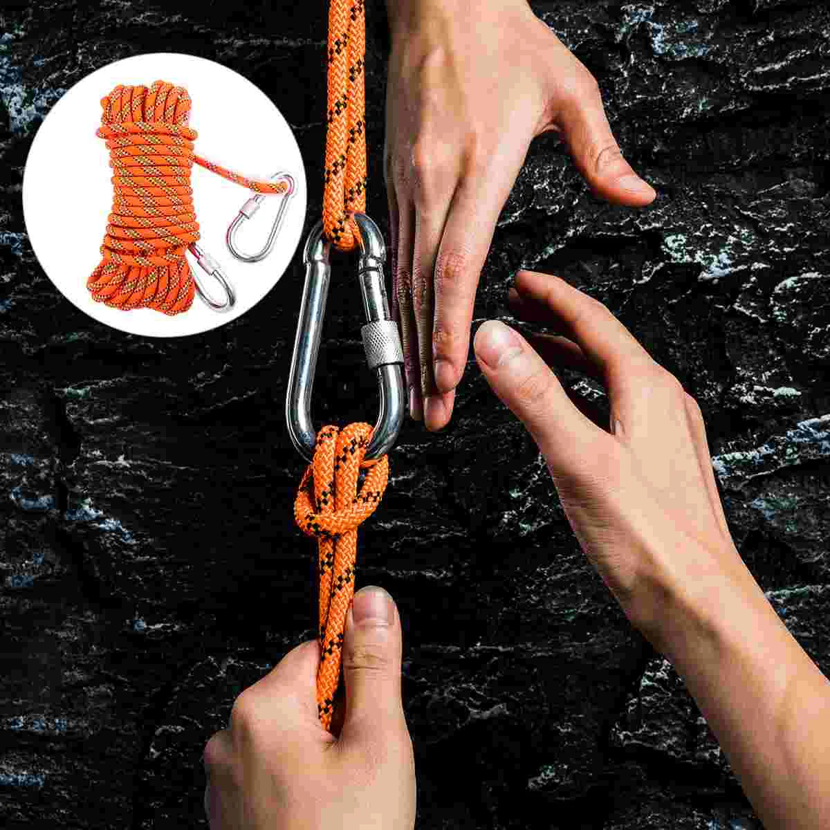 

10M Escape Safety Rope Practical High Strength Polyester Climbing Safety Sling Rappelling Rope Climbing Cord for Climbing