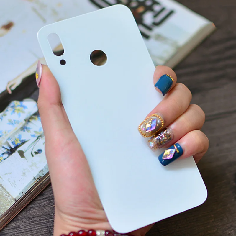 Прозрачная Задняя стеклянная крышка для Huawei P20 Lite Крышка батарейного отсека
