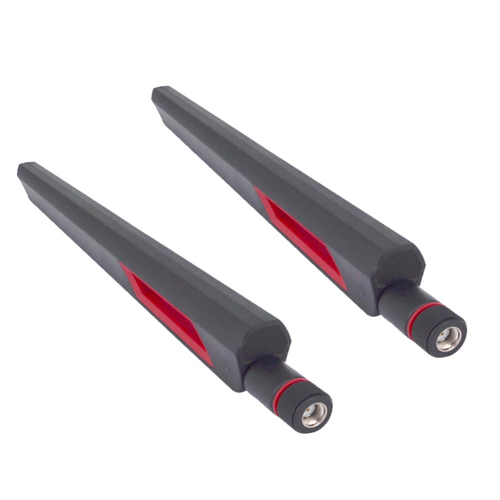 10 шт. 12 дБи двухдиапазонная Wi-Fi антенна 2 4G 5 8 ГГц RP SMA штекерные антенны усилитель