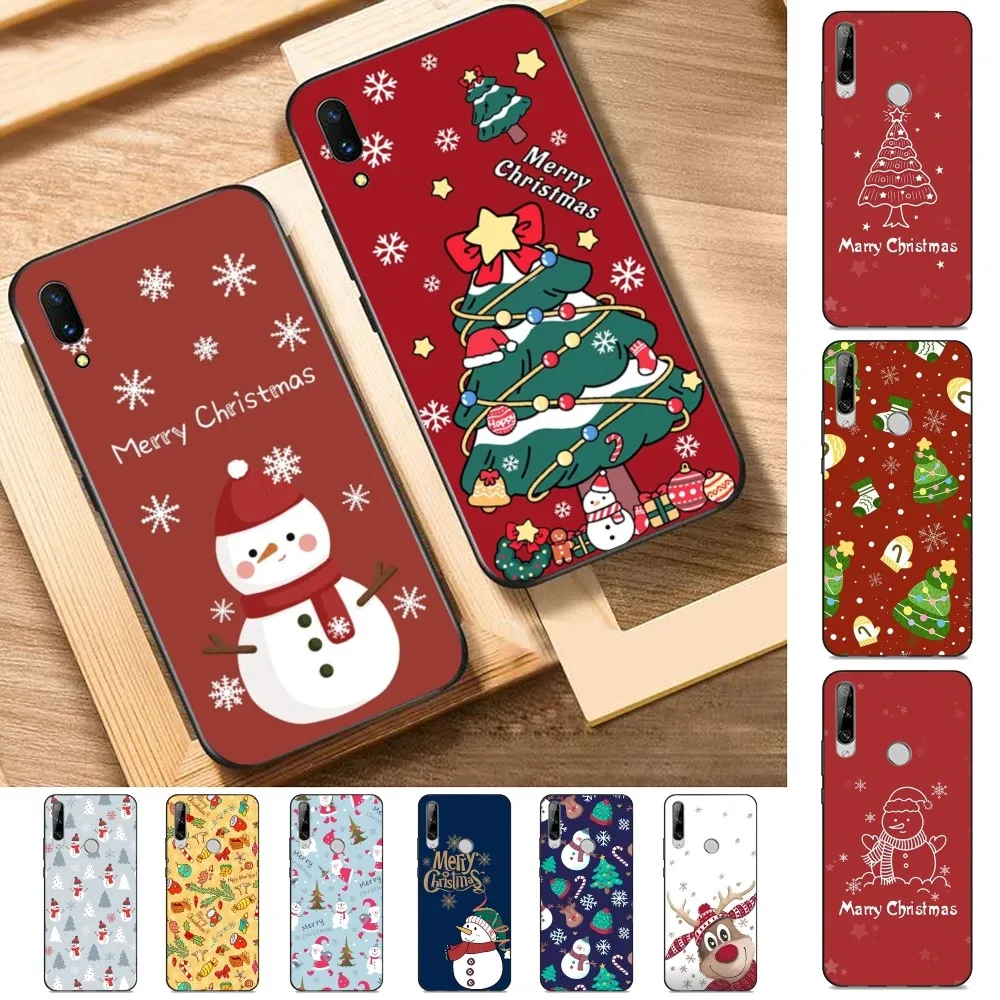 

Merry Christmas Phone Case For Huawei Y9 6 7 5 Prime Enjoy 7s 7 8 plus 7a 9e 9plus 8E Lite Psmart Shell