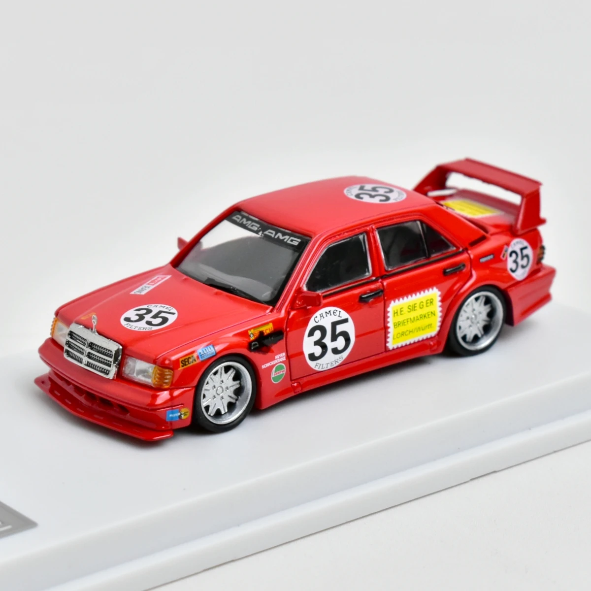 LMLF 1:64 190E W201 2.5-16 Evo Red Pig 35 # Литая под давлением модель автомобиля