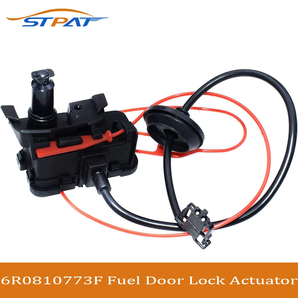 

STPAT Car Fuel Filler Flap Door Lock Actuator Motor Fuel Tank Cap Lock Actuator 6R0810773F For VW/Polo MK5 6R 2009-on