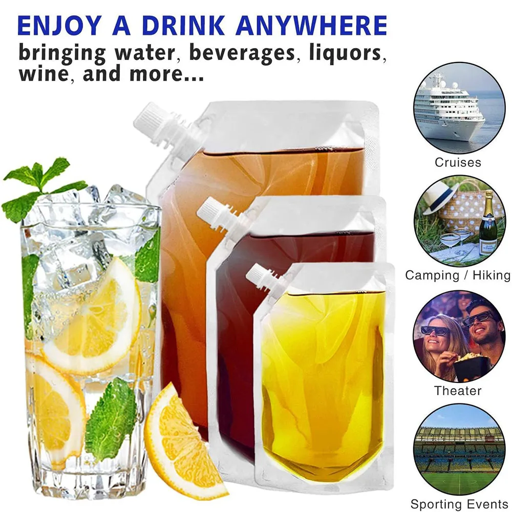 Набор дорожных фляг для алкоголя Cruise Liquor Flask Kit: скрытые и многоразовые пластиковые фляги для рома, алкоголя и соков, дорожные пакеты для напитков. (art.: 3920c8fc65534) - 3920c8fc65534