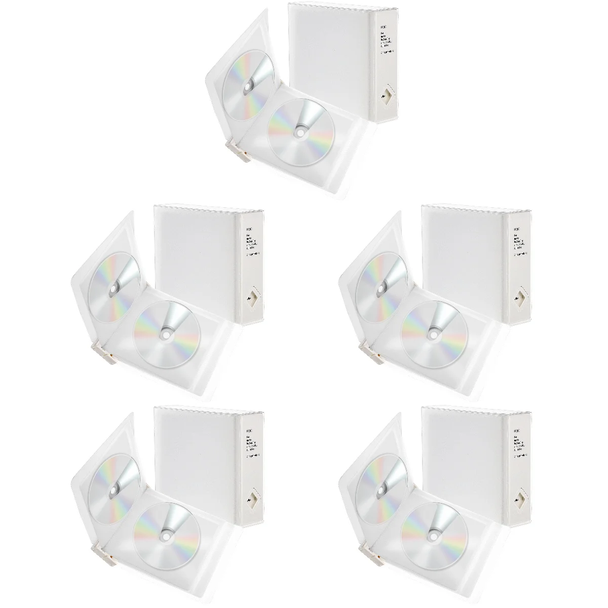 

5pcs Case Simple Practical Holder Portable Disc Storage Organizer Storage Holder for Home Dorm Office