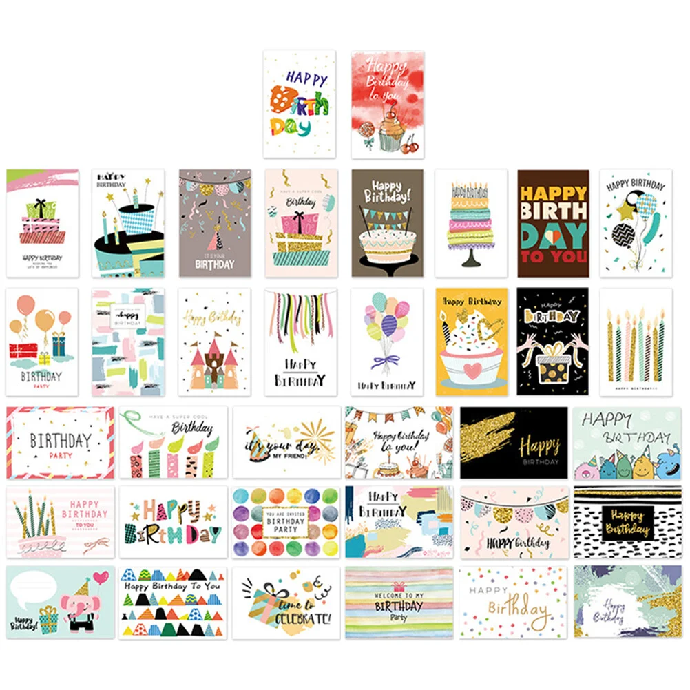 

36 шт., складные открытки для поздравительных открыток