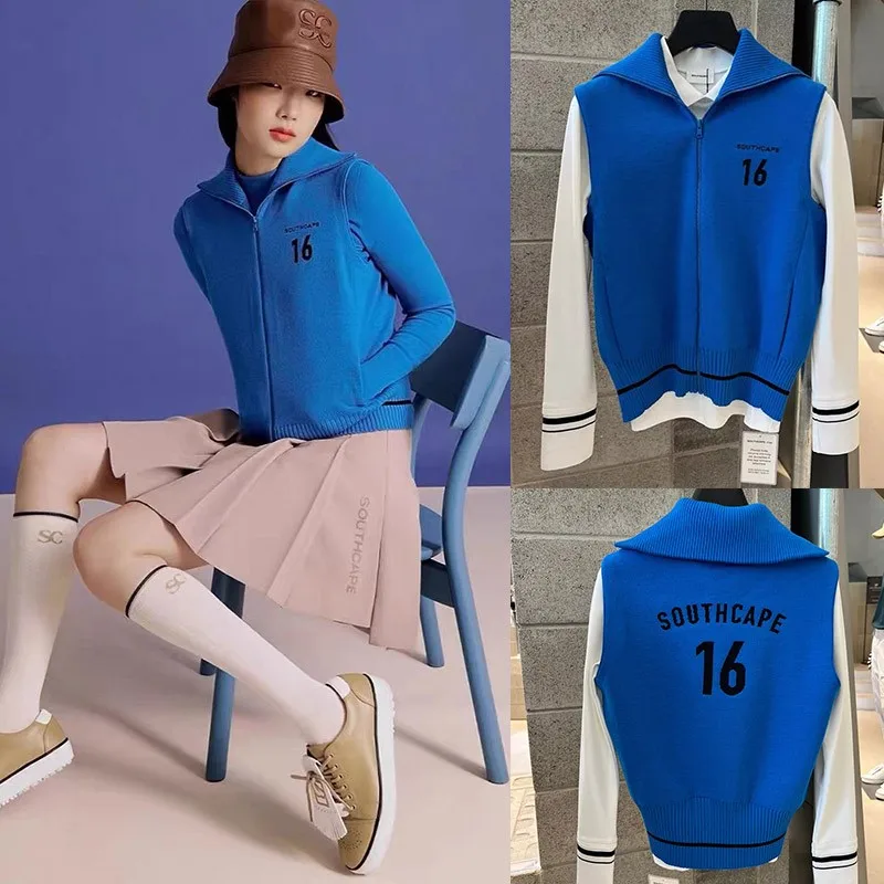 

2023 New Womens Golf Sleeveless Lightweight Zip up Hoodie Vest with Pocket