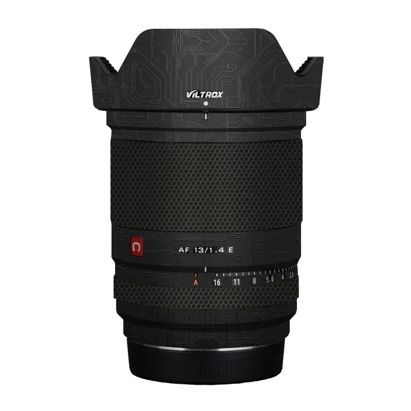 Наклейка на корпус объектива камеры VILTROX AF 13 мм F1.4 E (для крепления Sony E)