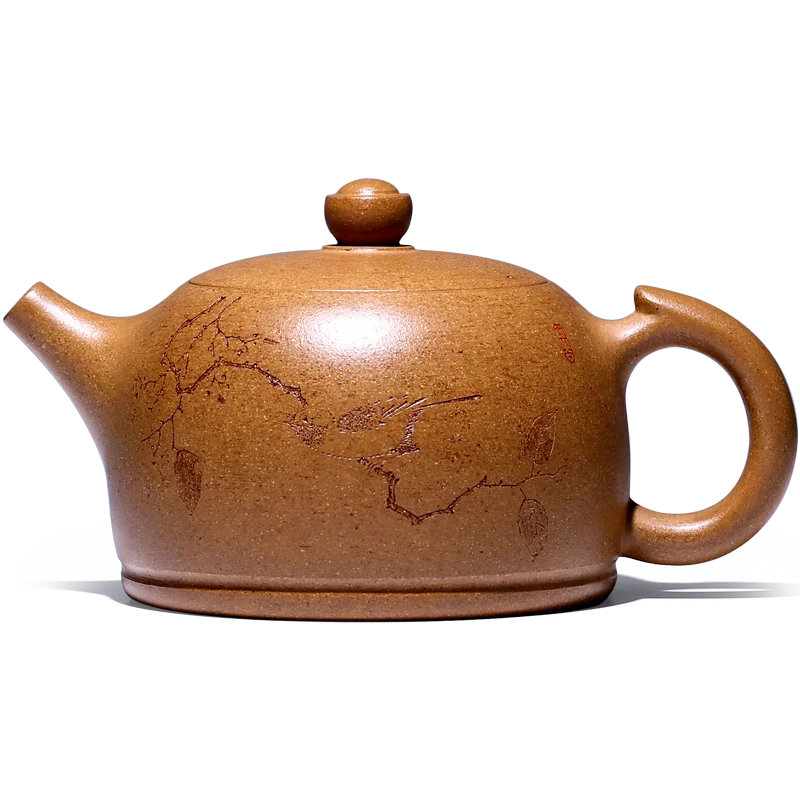 

Purple Clay Teapot Pure Handmade Tea Making Household Large Mouth Lettering Segment Mud Raw Ore Famous Kung Fu Tea Set Refined