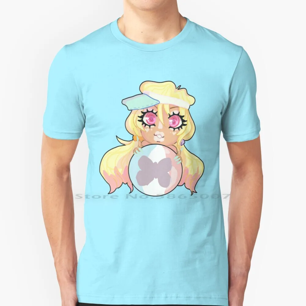 

Пляжная футболка для малышей, 100% хлопок, Гал, аниме Kawaii, милый Jfashion, gaibutterfly jin Gyaru Starcyu, большой размер 6xl, футболка, подарок, мода