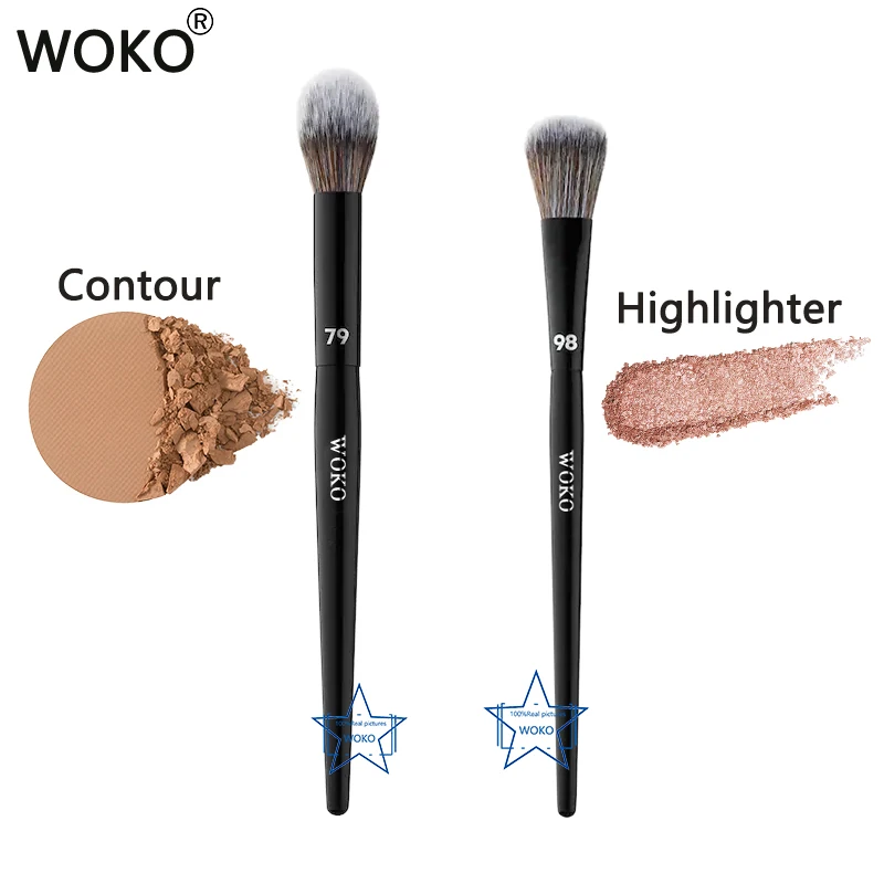 

PRO 79 Contour Brush Highlighter Sculpting Contour Brush PRO 98 Highlighter Brush Small Contour Highlighter Powder Makeup Tool