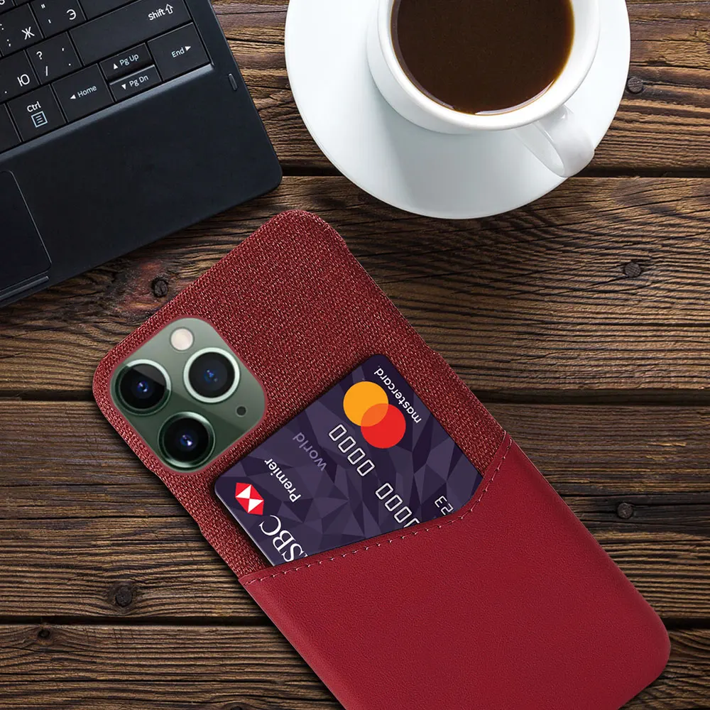 

Phone Case For iPhone 14 Pro Max Case iPhone 14 Pro Cover Cloth Fabric Case with ID Holder Slot Cover For iPhone 14 Plus 14 Pro