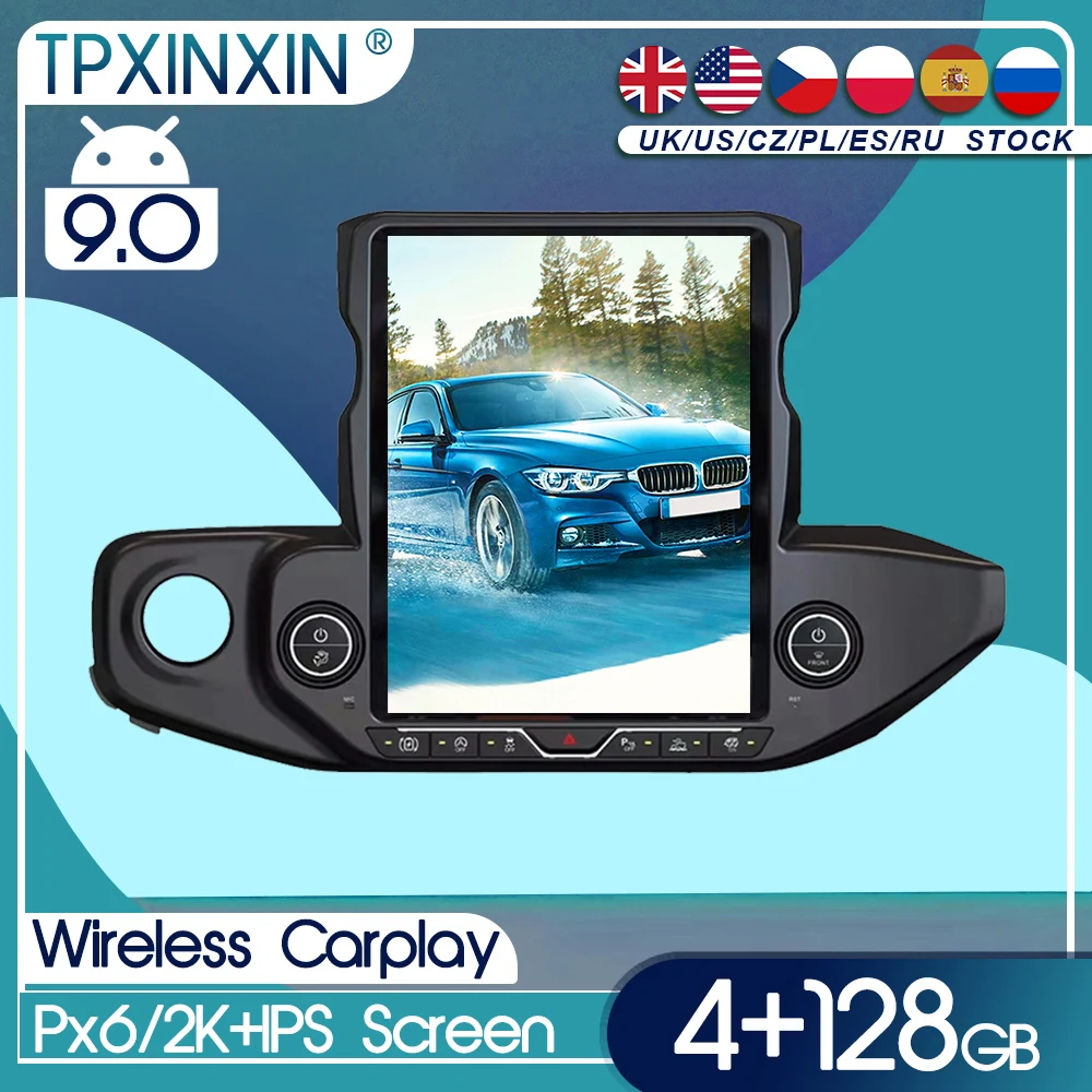 

Android Car Radio For Jeep Wrangler 4 JL 2018 -2021 GPS Navigation Multimedia Player Stereo Head Unit Audio Video Player Screen