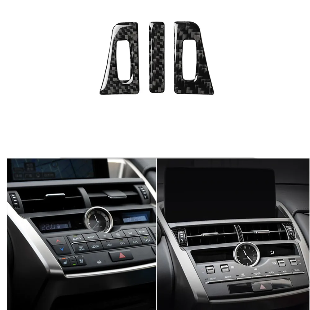 

Suitable for Lexus NX200 Carbon Fiber Central Control CD Air Conditioner Air Outlet Panel Retrofit Interior Sticker Accessories