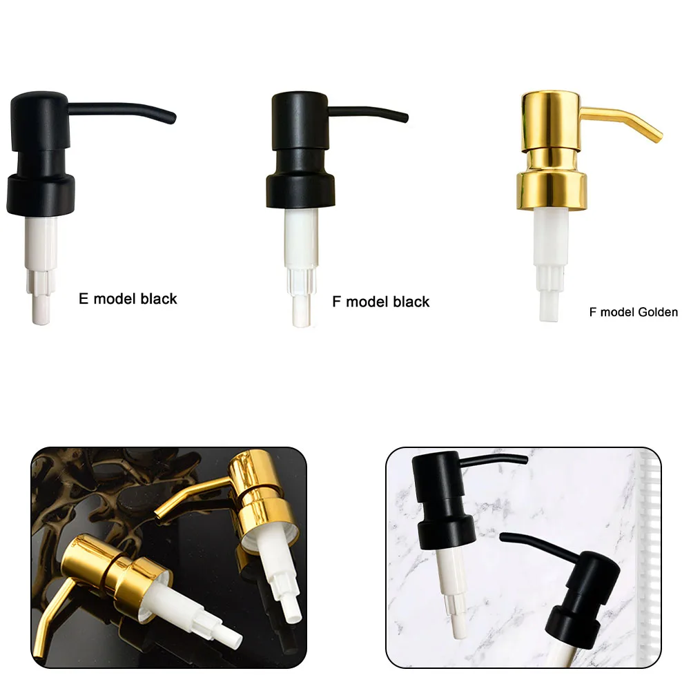 

1 Pc Soap Dispenser Pump Head Tube Kit 304 Stainless Steel Hand Liquid Shampoo Press Nozzle For Bathroom Kitchen Supplies
