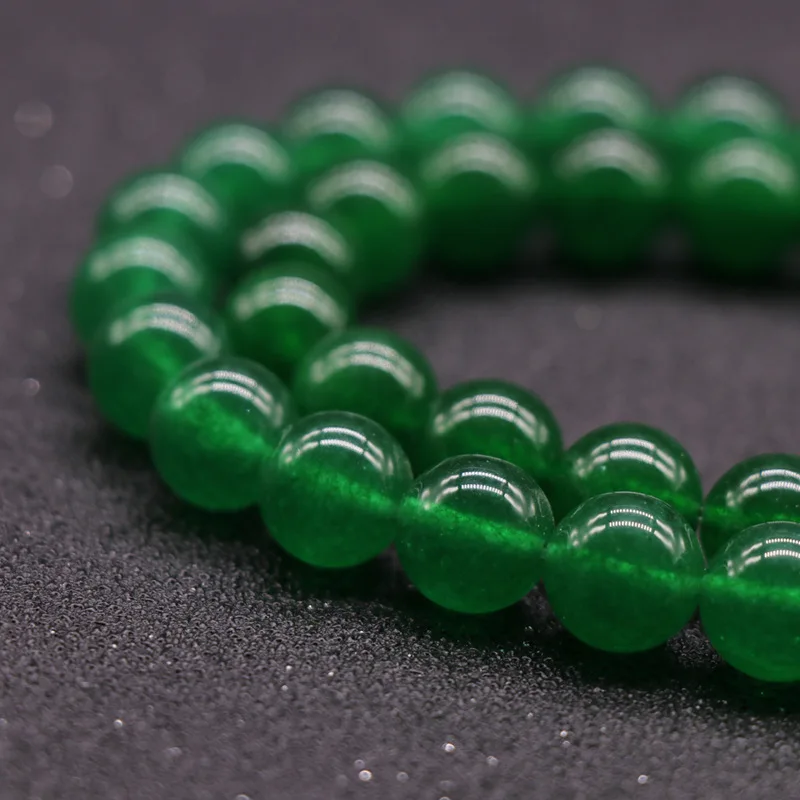 

Бусины круглые изумрудные для самостоятельного изготовления браслетов, ожерелий, серег, ювелирных изделий, 1 нить