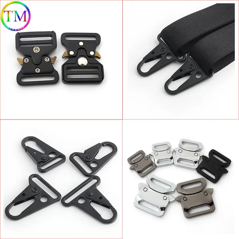 5-30 Pieces Metal Swivel Special Snap Hook Quick Side Release Buckles Webbing Clasps Diy Purse Luggage Dog Collar Webbing