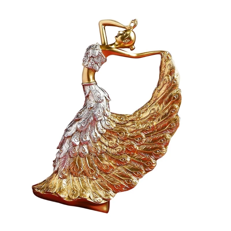 Статуэтка павлинов смола статуя танцора декоративный объект