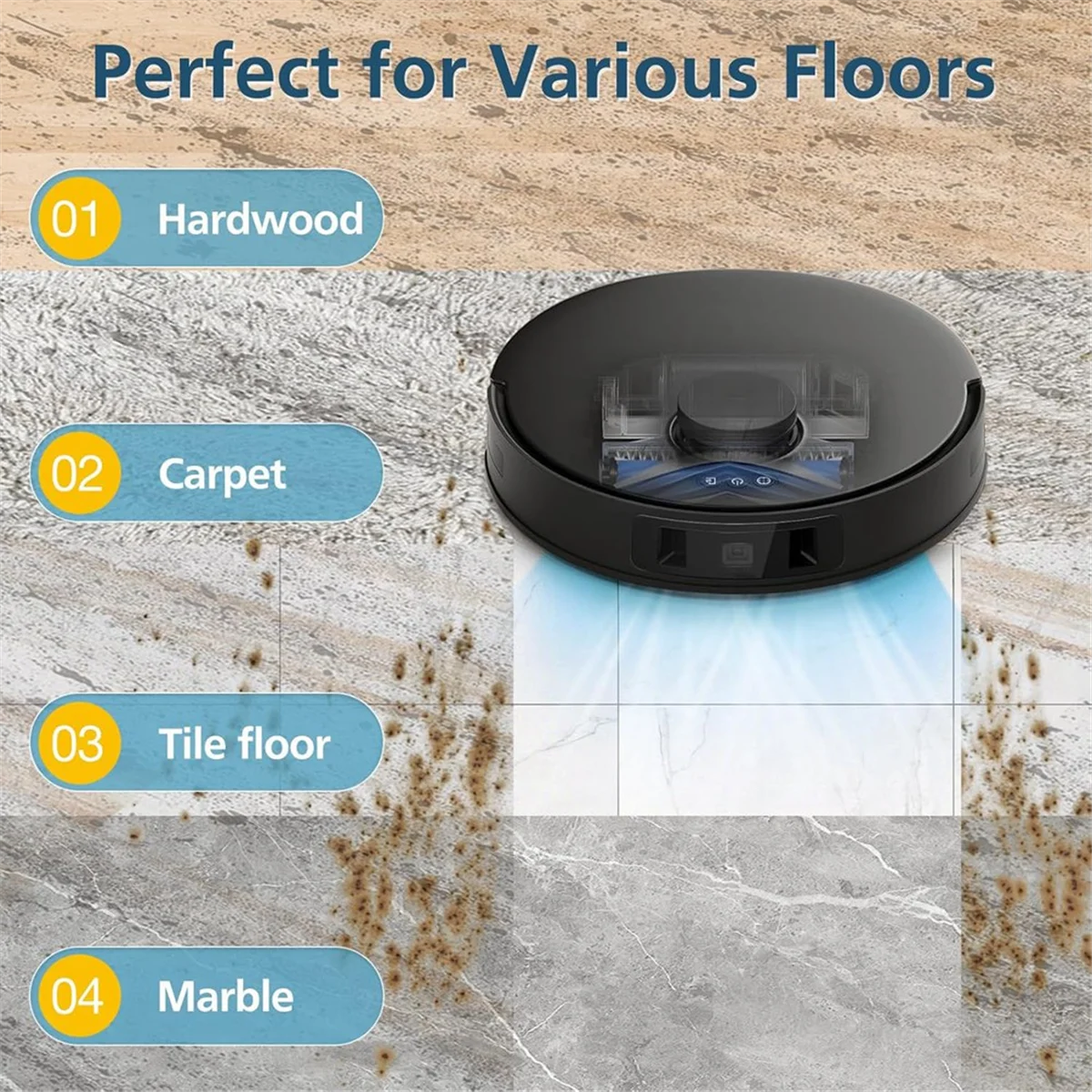 Робот-пылесос для ECOVACS DEEBOT T30S/T30S COMBO/T30S Pro основная боковая щетка фильтр Hepa мешки